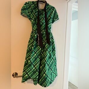 Unique vintage slytherin swing dress